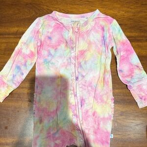 Posh Peanut Colorful Tie-Dye Kids One Piece 9-12 mos